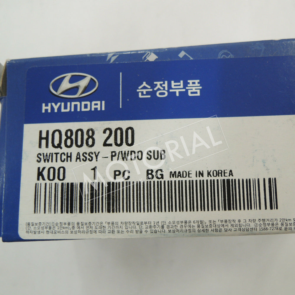 2000-2003 HYUNDAI GALLOPER Genuine OEM Power Window Sub Switch HQ808200