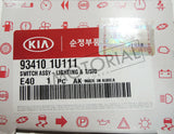 OEM Auto Lighting Switch + Sensor Set For KIA 10-14 SORENTO / 12-14 RIO #934101U111