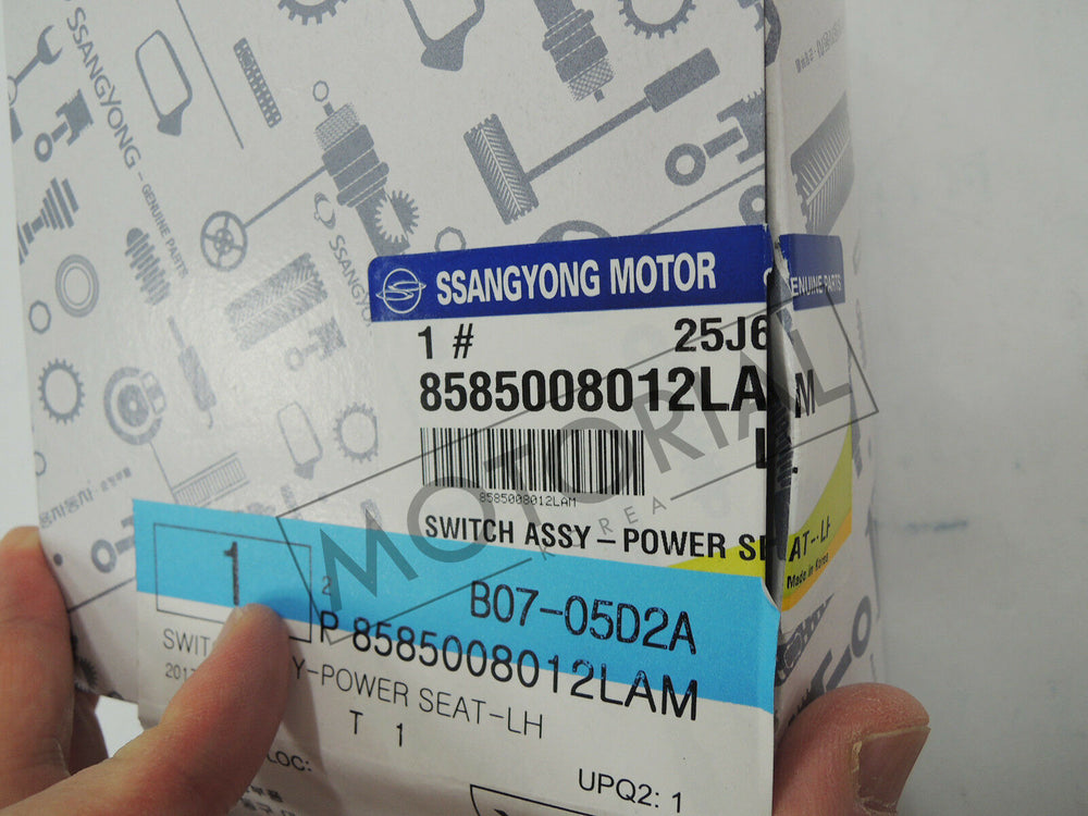 2013-2016 SSANGYONG KORANDO / ACTYON SPORTS OEM Power Seat Switch Assy #8585008010LAM