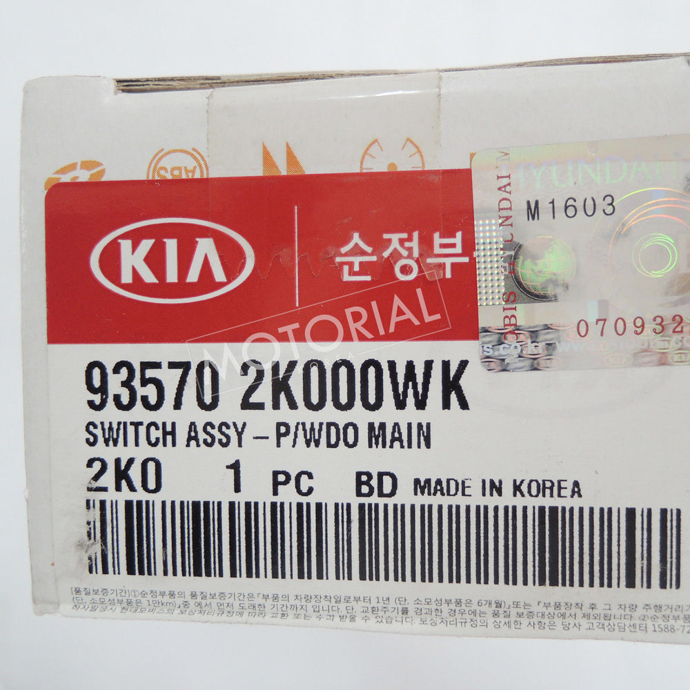 2009-2013 KIA SOUL Genuine OEM Main Power Window Switch Front Left